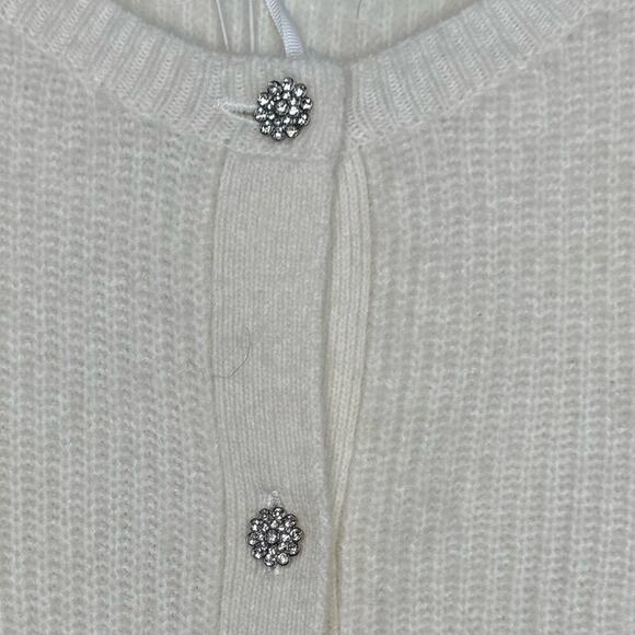 Ted Baker London Rosi Wool Blend Rhinestone Embellished Buttons Cardigan NWT  16 - Picture 8 of 14